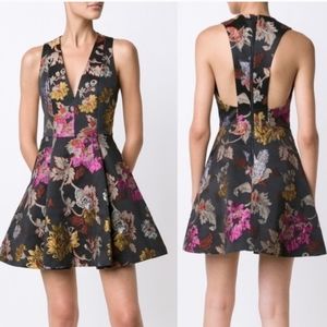 Women's Alice + Olivia Mollie Tapestry Cocktail Party Dress Size 0 NEW